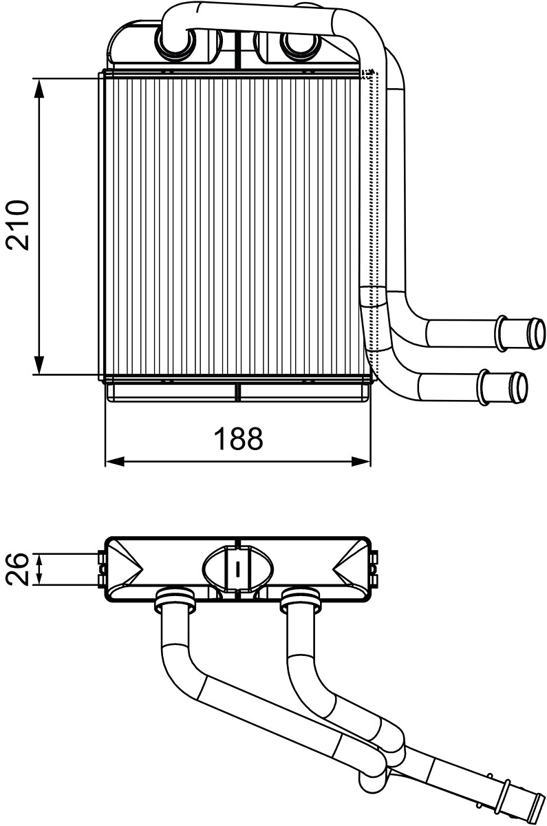 VALEO Fűtőradiátor 811524_VALEO